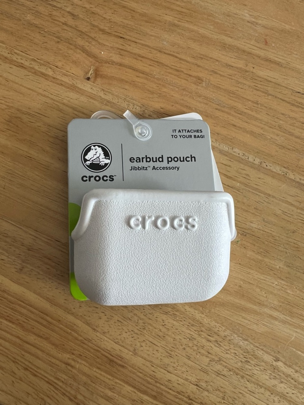 CROCS White Earbud Pouch Jibbitz Accessory For Bag